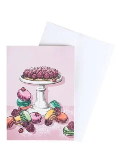 Klappkarte HImbeertarte