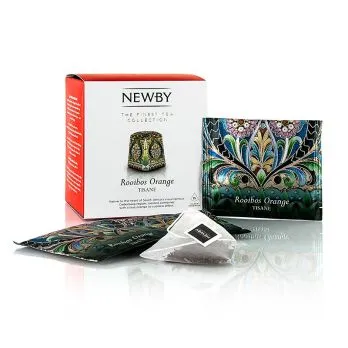 Newby Tea Rooibos & Orange, Infusion, Roibuschtee, 37,5 g, 15 St – Bild 2