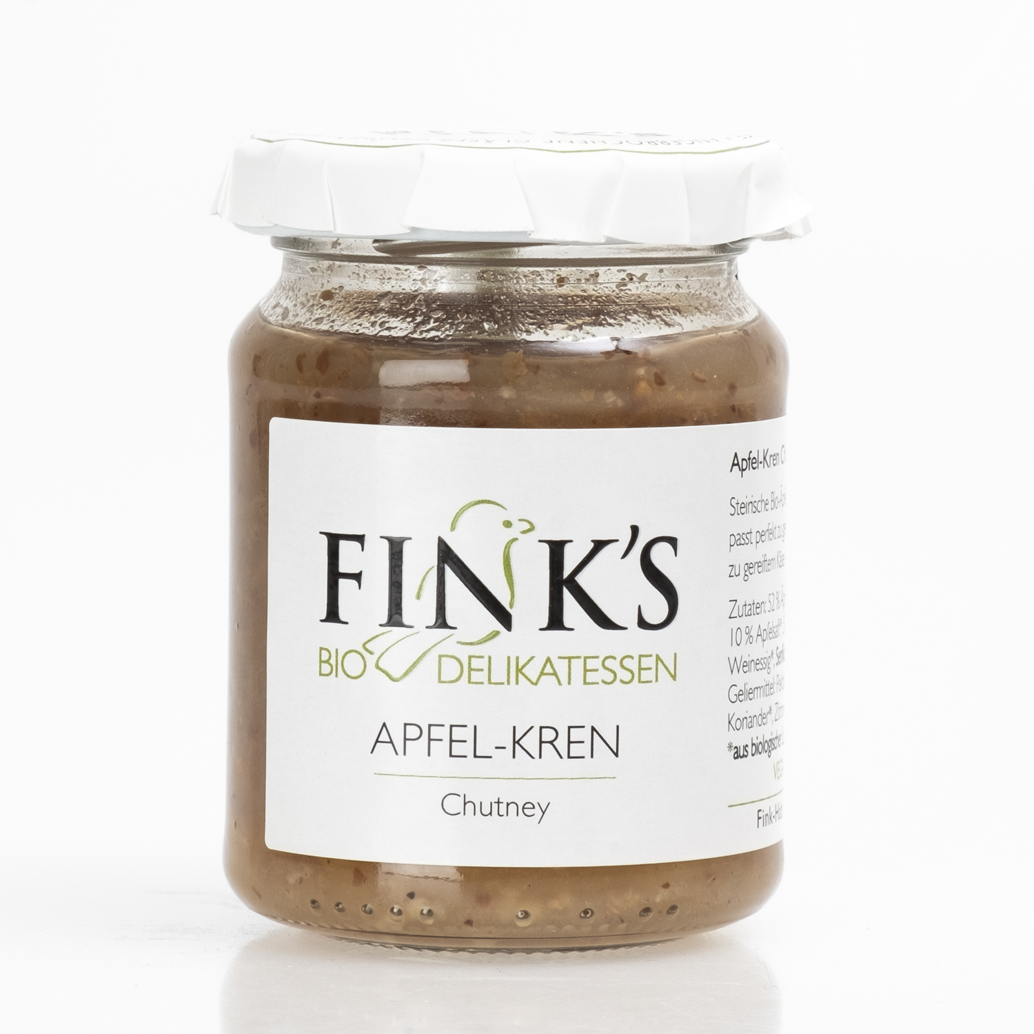 Apfel-Kren Chutney Fink’s bio, 130g – Bild 2