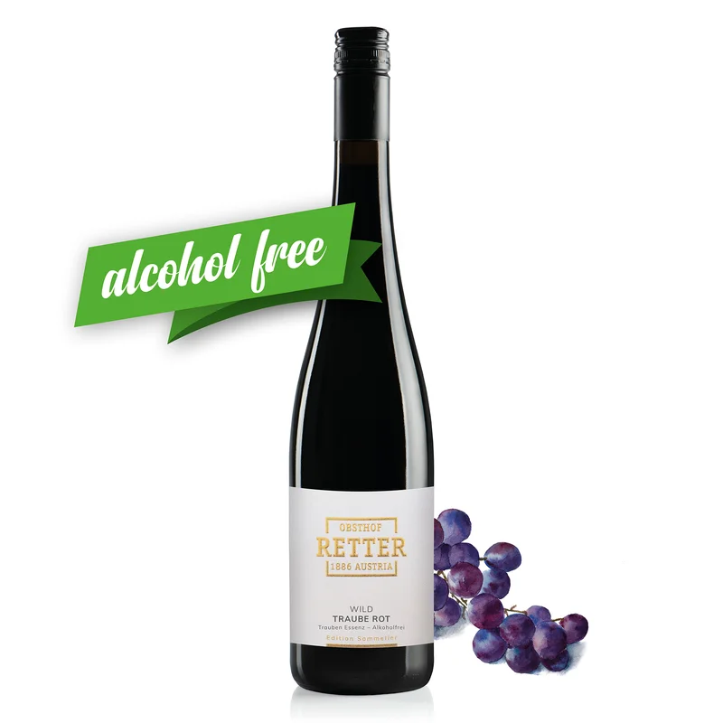 Obsthof Retter Edition Sommelier – WILD Traube rot – alkoholfreie Alternative zum Wein – Bild 2