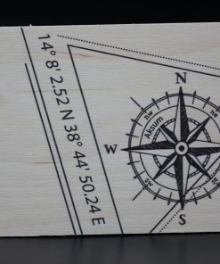 Holzkarte „Aksum“ – Koordinaten