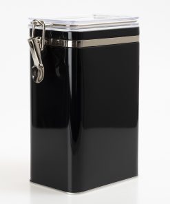 Coffee tin square black 500g