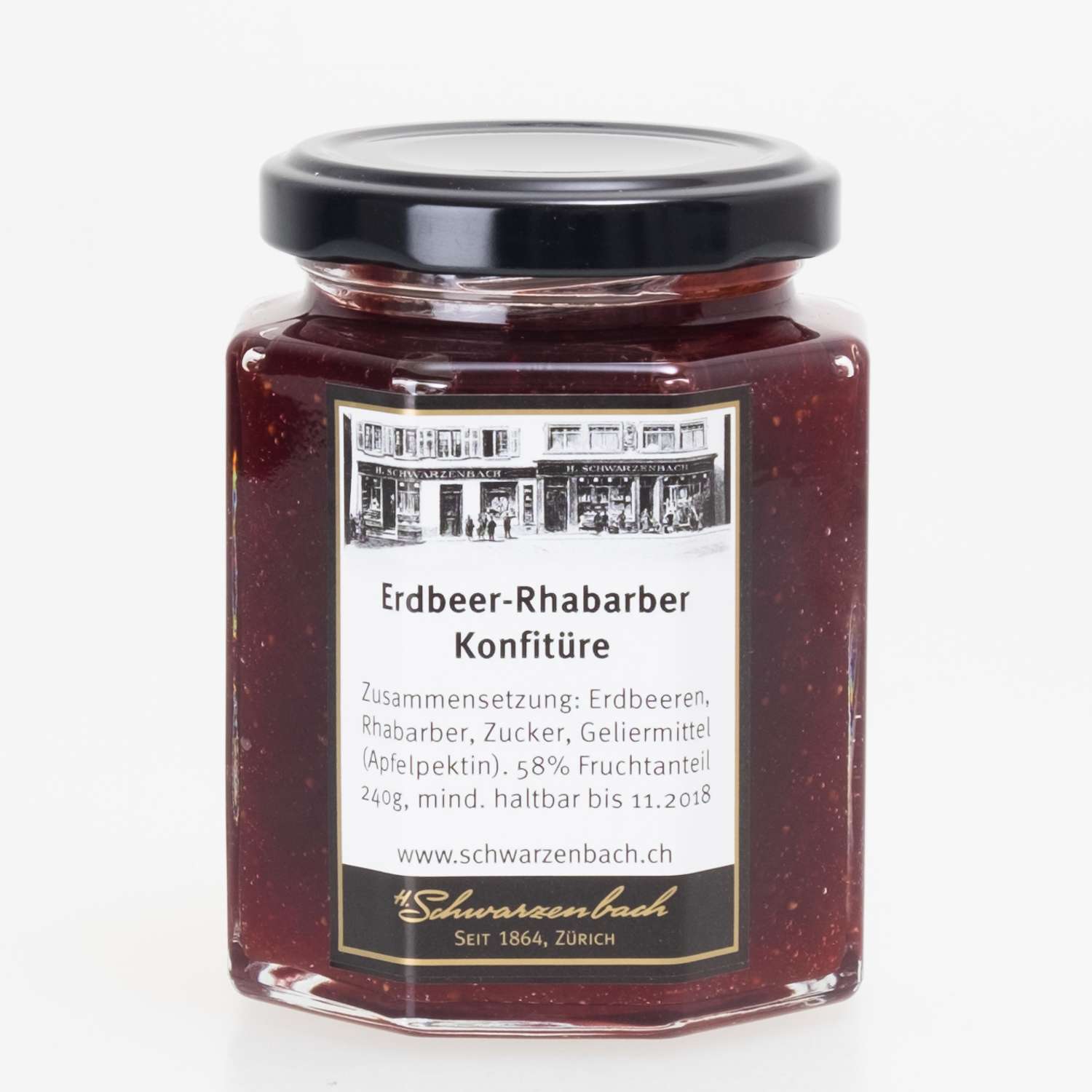 Erdbeer-Rhabarber Konfitüre 240g