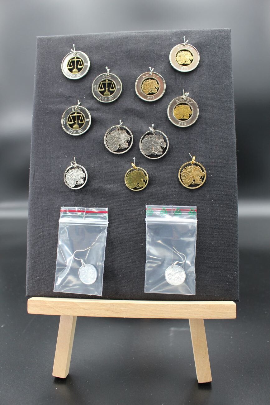 Ohrring – 1 Äthiopische Centimes – Bild 6