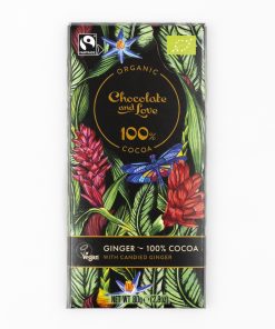 Chocolate & Love Ginger 100% Cocoa bio, 80g