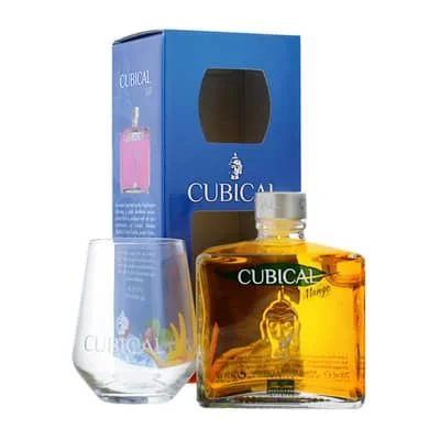 Cubical Mango Special Distilled Gin 70cl, Set mit Glas – Bild 2