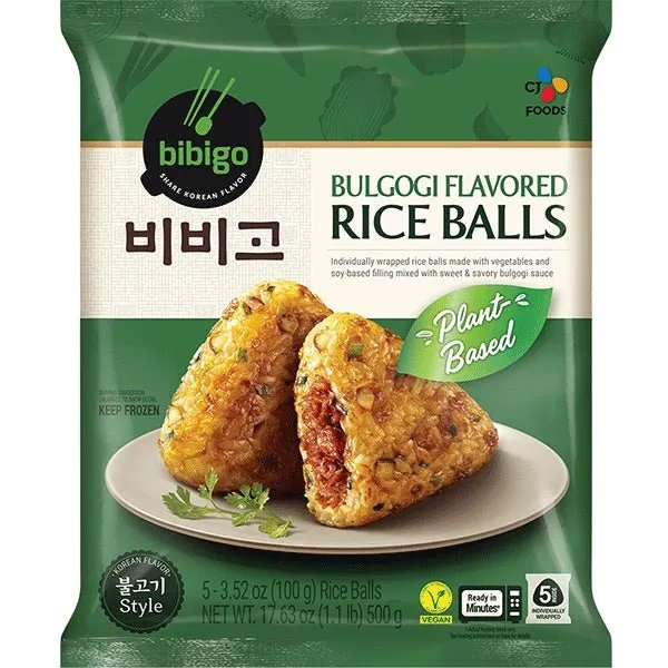 (KW) BIBIGO Vegane Reisbällchen Bulgogi 500g – Bild 2