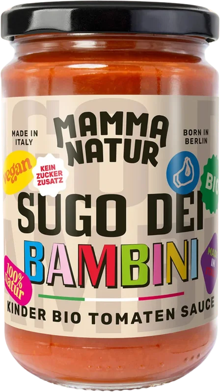 MAMMA NATUR Sugo dei Bambini – Bio Tomatensauce – Bild 2
