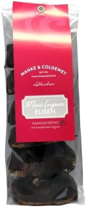 6x Ingwer Mini Elisen Lebkuchen Schokolade