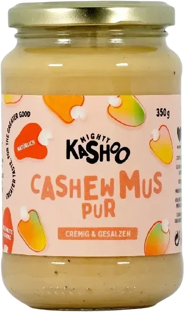 Mighty Kashoo Cashewmus pur cremig & salzig – Bild 2