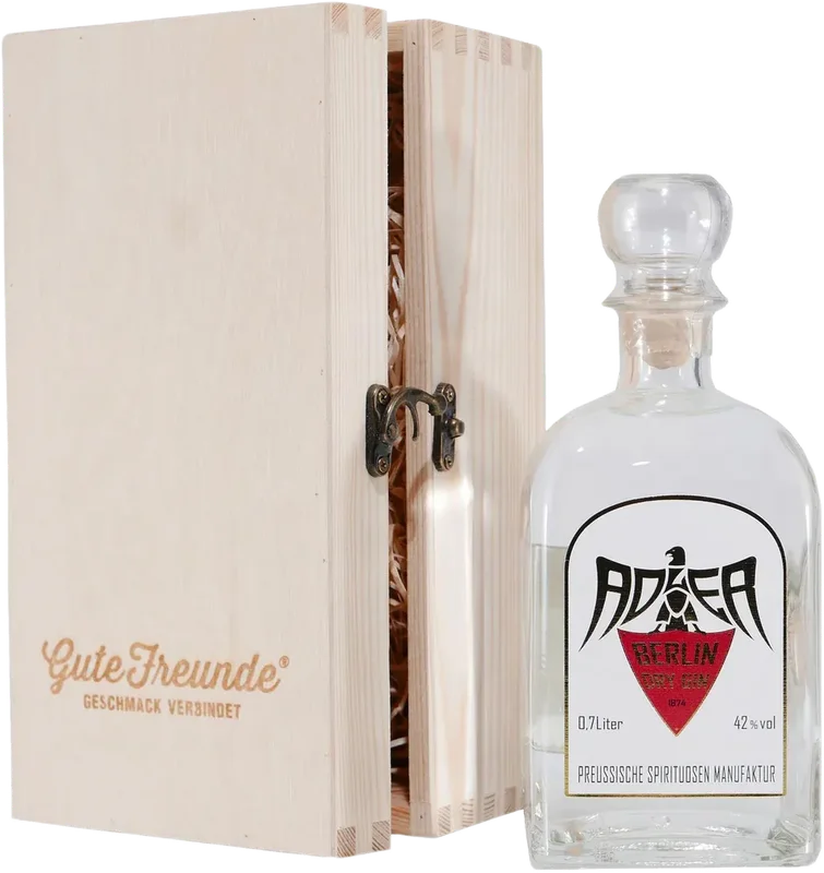 Adler Berlin Dry Gin mit Geschenk-Holzkiste – Bild 2
