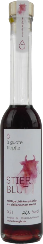 Bull’s blood wine liqueur (Merlot)