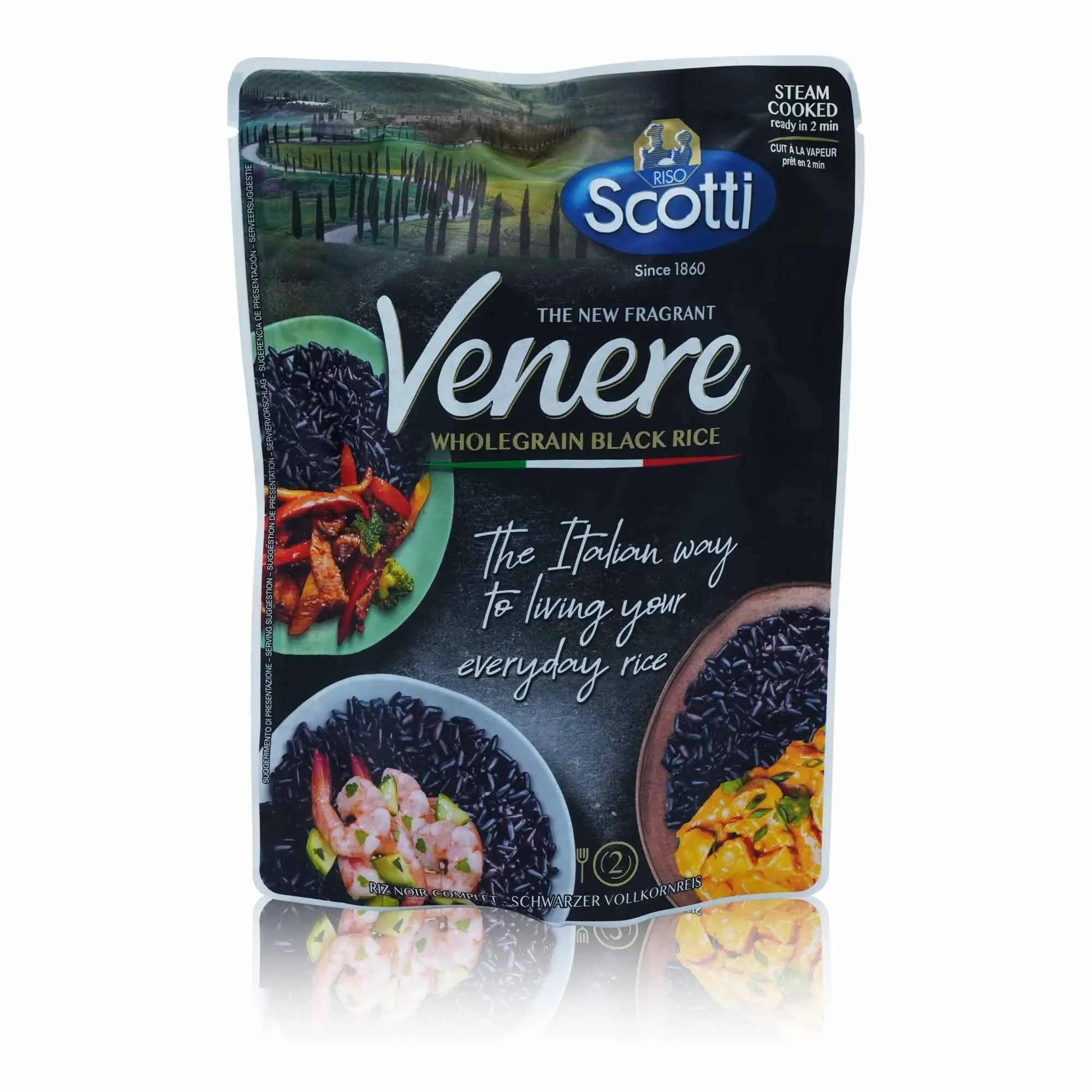 SCOTTI Riso Nero Venere Poke Integrale – Schwarzer Vollkornreis Venere – 0,230kg
