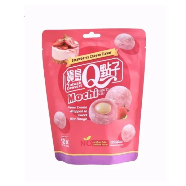 TAIWAN DESSERT Q Mochi Erdbeer Käsekuchen Geschmack 180g