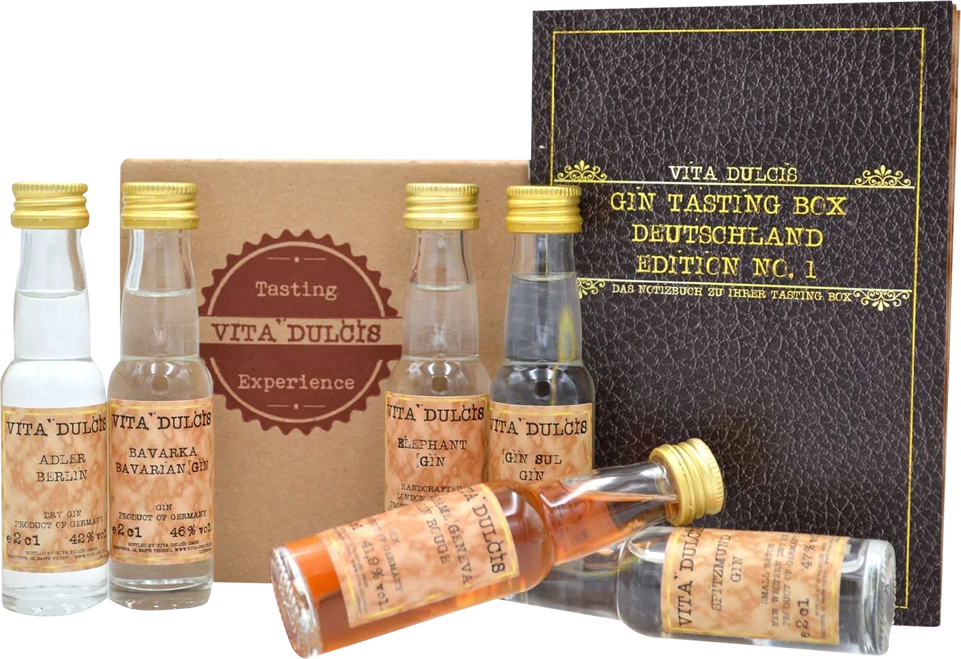 Vita Dulcis Gin Tasting Box: Deutschland (6x Gin Minis) – Bild 2