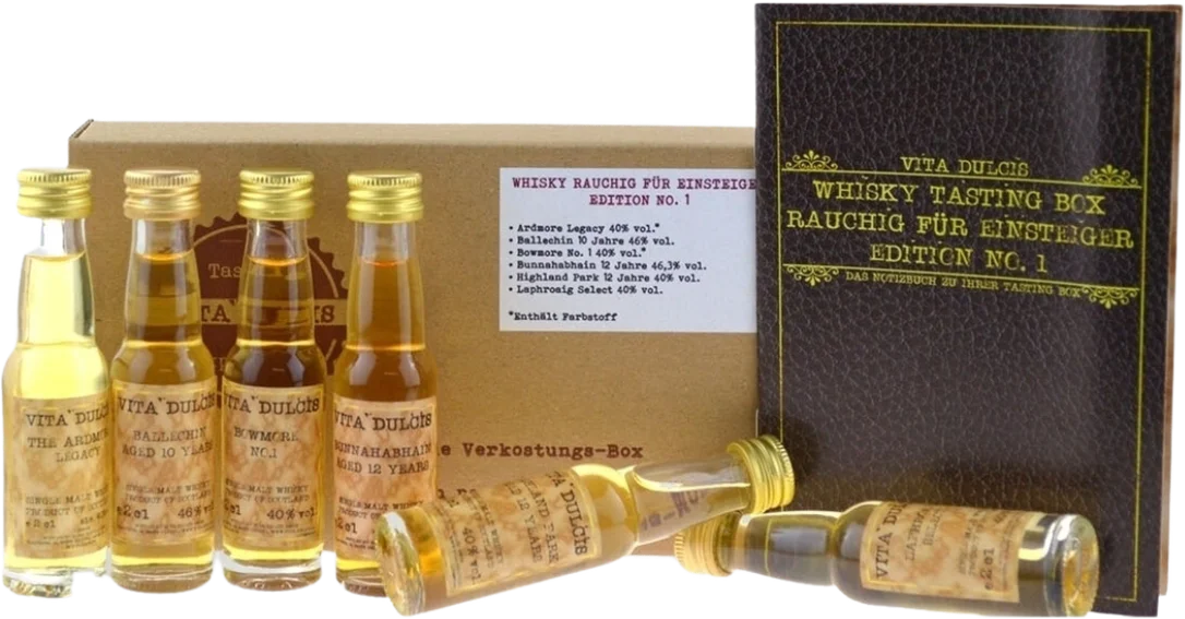 Vita Dulcis Whisky Tasting Box rauchig für Einsteiger (6x Whisky Minis) – Bild 2