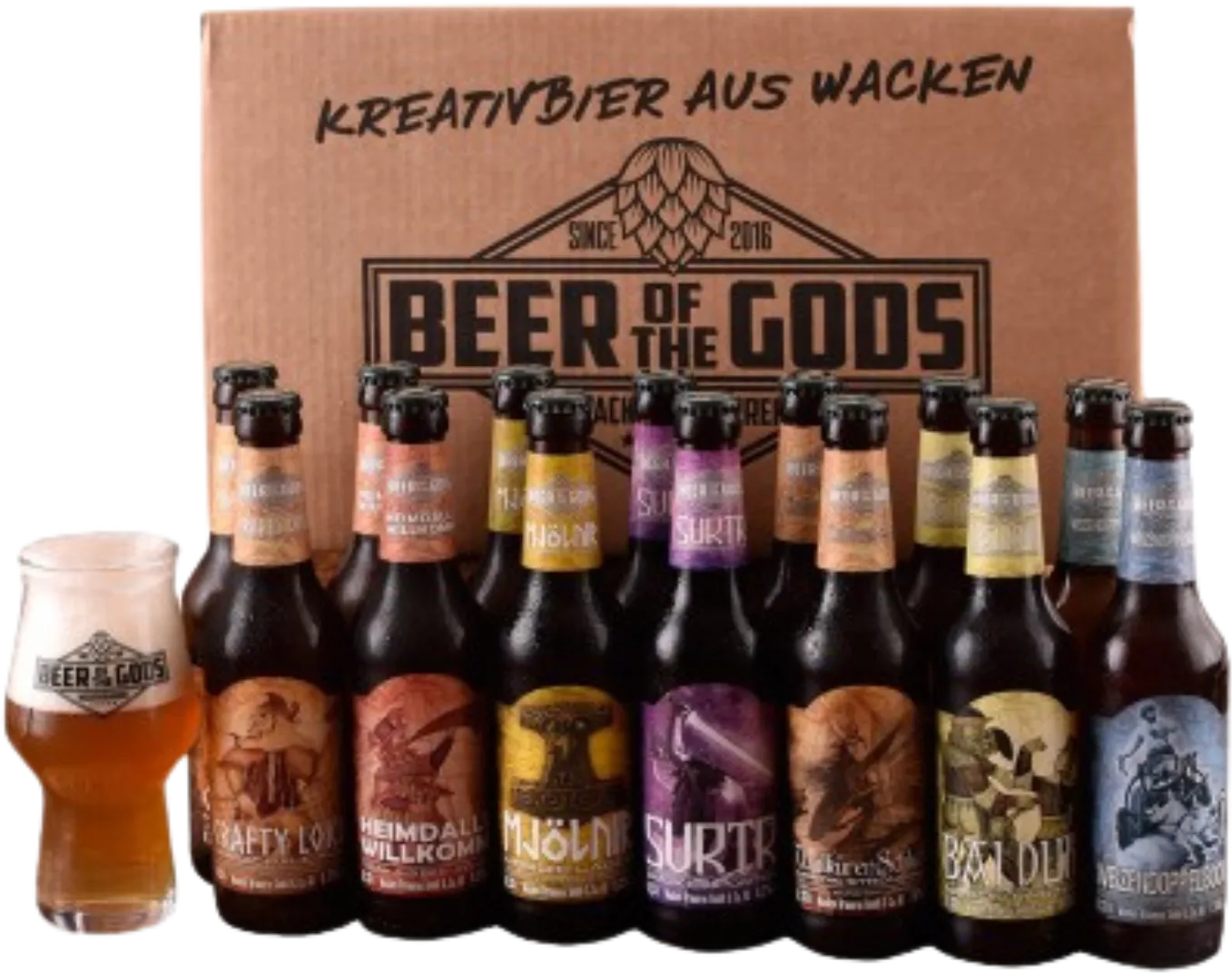 Göttergabe – 16x Beer of the Gods – Craft Beer Probierpaket Vol. 5 – Bild 2