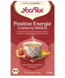 Yogi Tea – Positive Energie, Cranberry Hibiskus – 17 Teebeutel