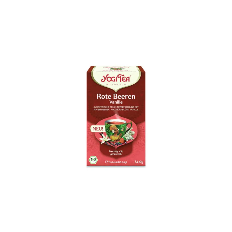 Yogi Tea – Rote Beeren Vanille – 17 Teebeutel